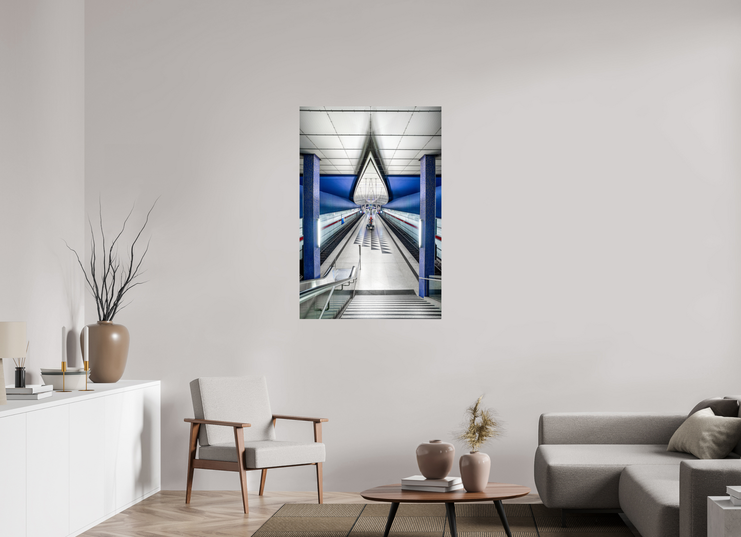 80 x 120 cm, Fine Art Print Metallic Edition Hasenbergl #1 München