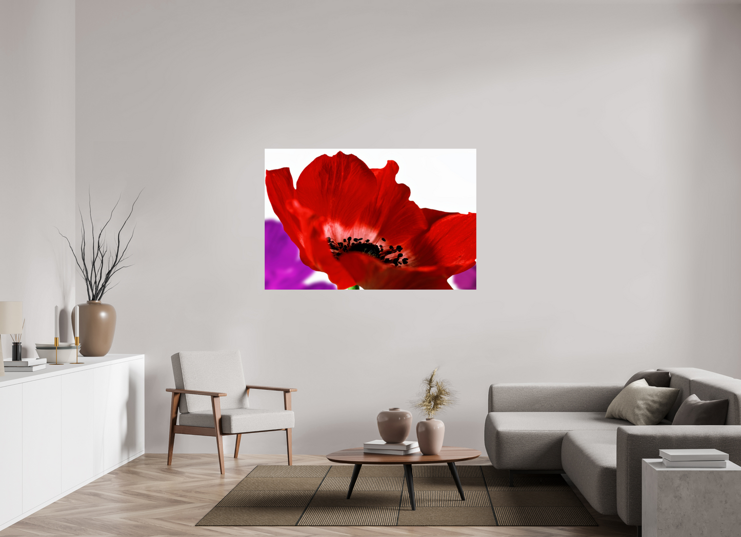 150 x 100 cm, Fine Art Print Baryta auf Alu-Dibond Kronenanemone_07