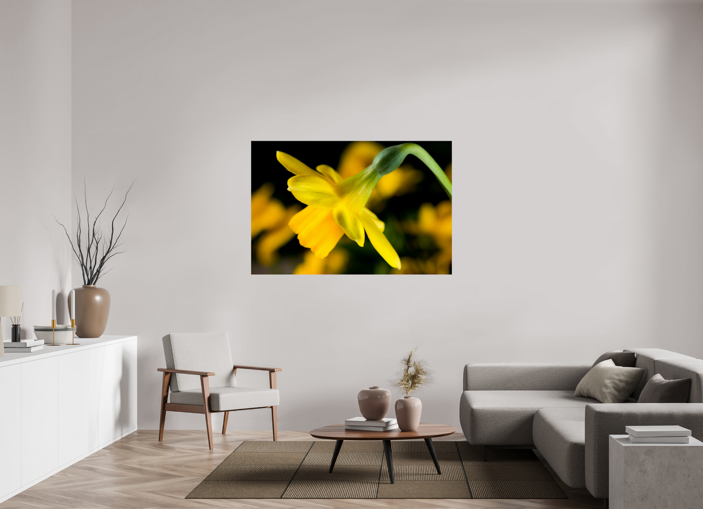 150 x 100 cm, Fine Art Print Baryta auf Alu-Dibond Narzisse_02