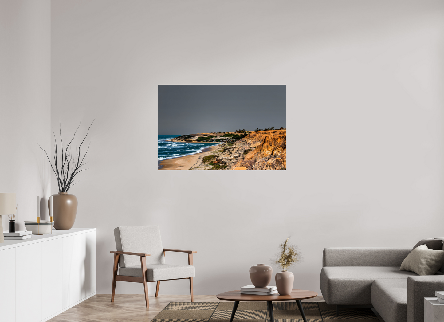 120 x 80 cm, Fine Art Print auf Alu-Dibond ohne Aufhang Praia das Fontes - Beberibe - CE #2