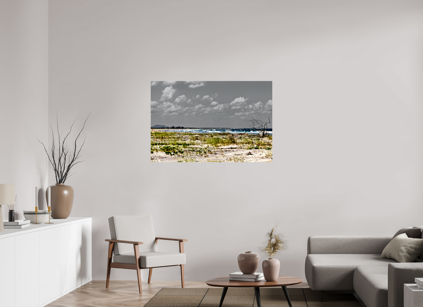120 x 80 cm, Fine Art Print auf Alu-Dibond ohne Aufhang Ponta Sul - Ilha Comprida - SP