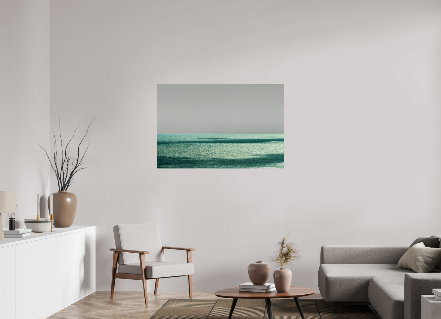 120 x 80 cm, Fine Art Print auf Alu-Dibond ohne Aufhang Book Cover Brazil Waterline -RN