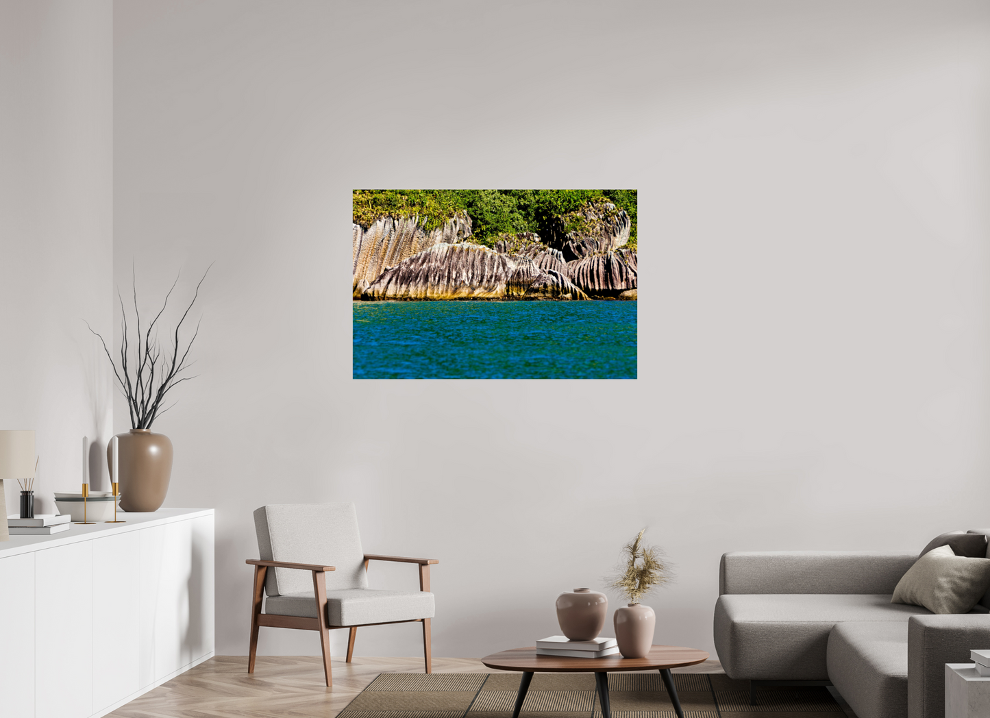 120 x 80 cm, Fine Art Print auf Alu-Dibond ohne Aufhang Iha Montão de Trigo - São Sebastião - SP