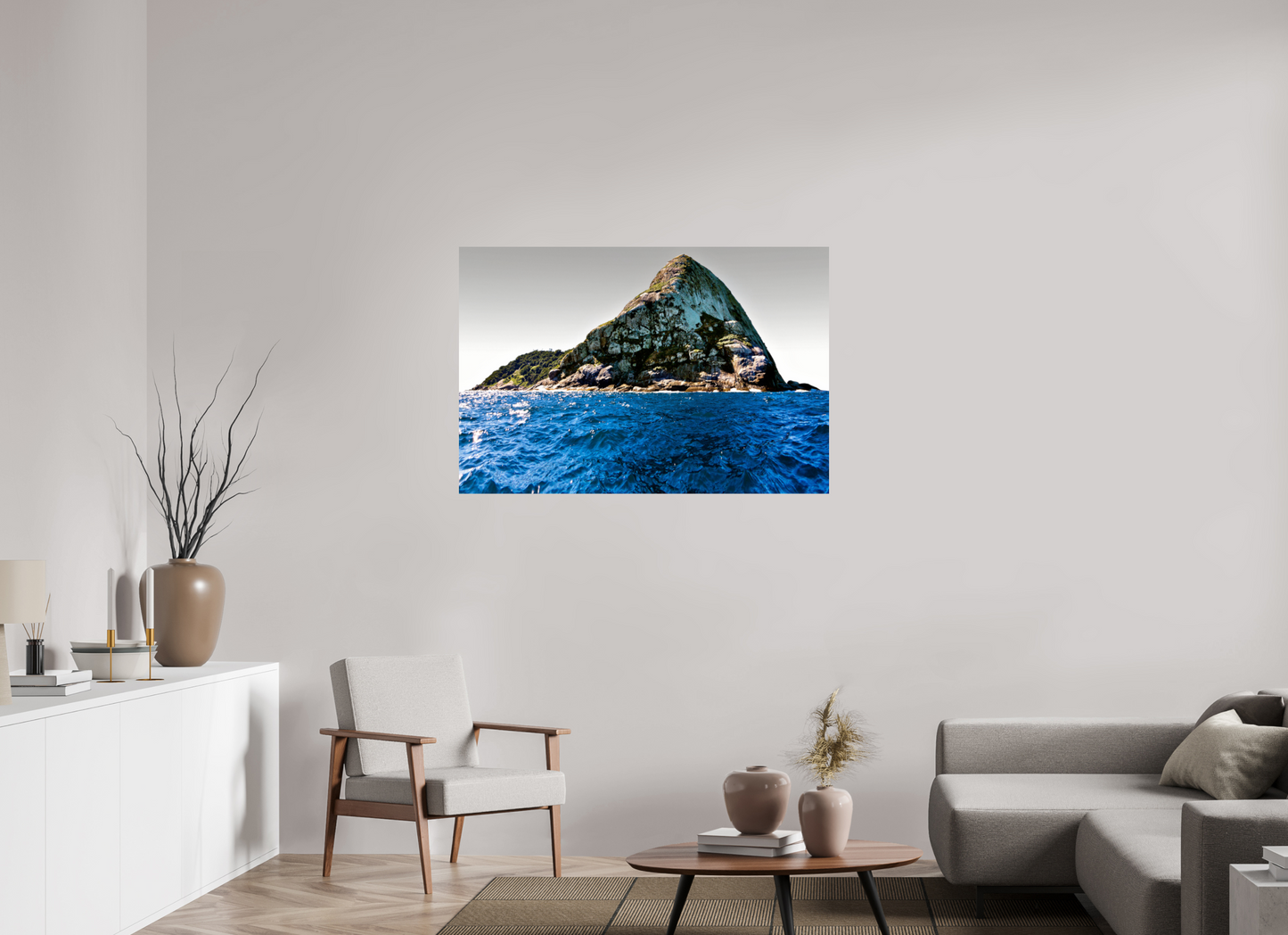 120 x 80 cm, Fine Art Print auf Alu-Dibond ohne Aufhang Ilha Queimada Grande - Peruíbe - SP