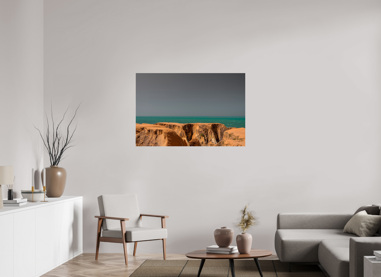120 x 80 cm, Fine Art Print auf Alu-Dibond ohne Aufhang Praia das Fontes - Beberibe - CE