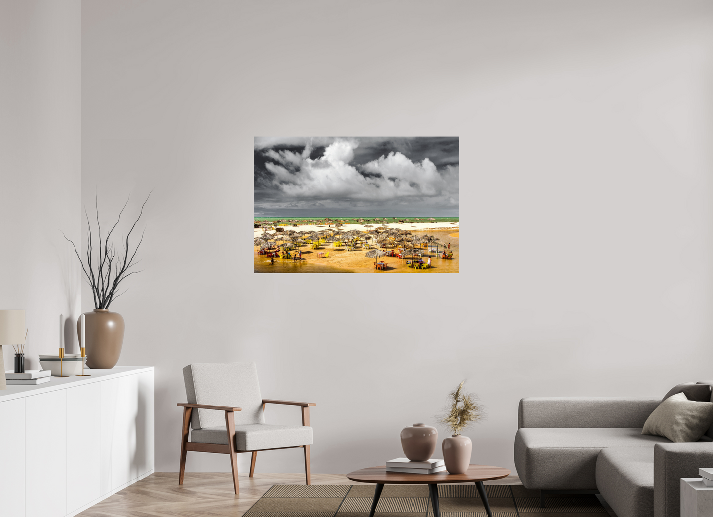120 x 80 cm, Fine Art Print auf Alu-Dibond ohne Aufhang Praia Bela - Pitimbu - PB