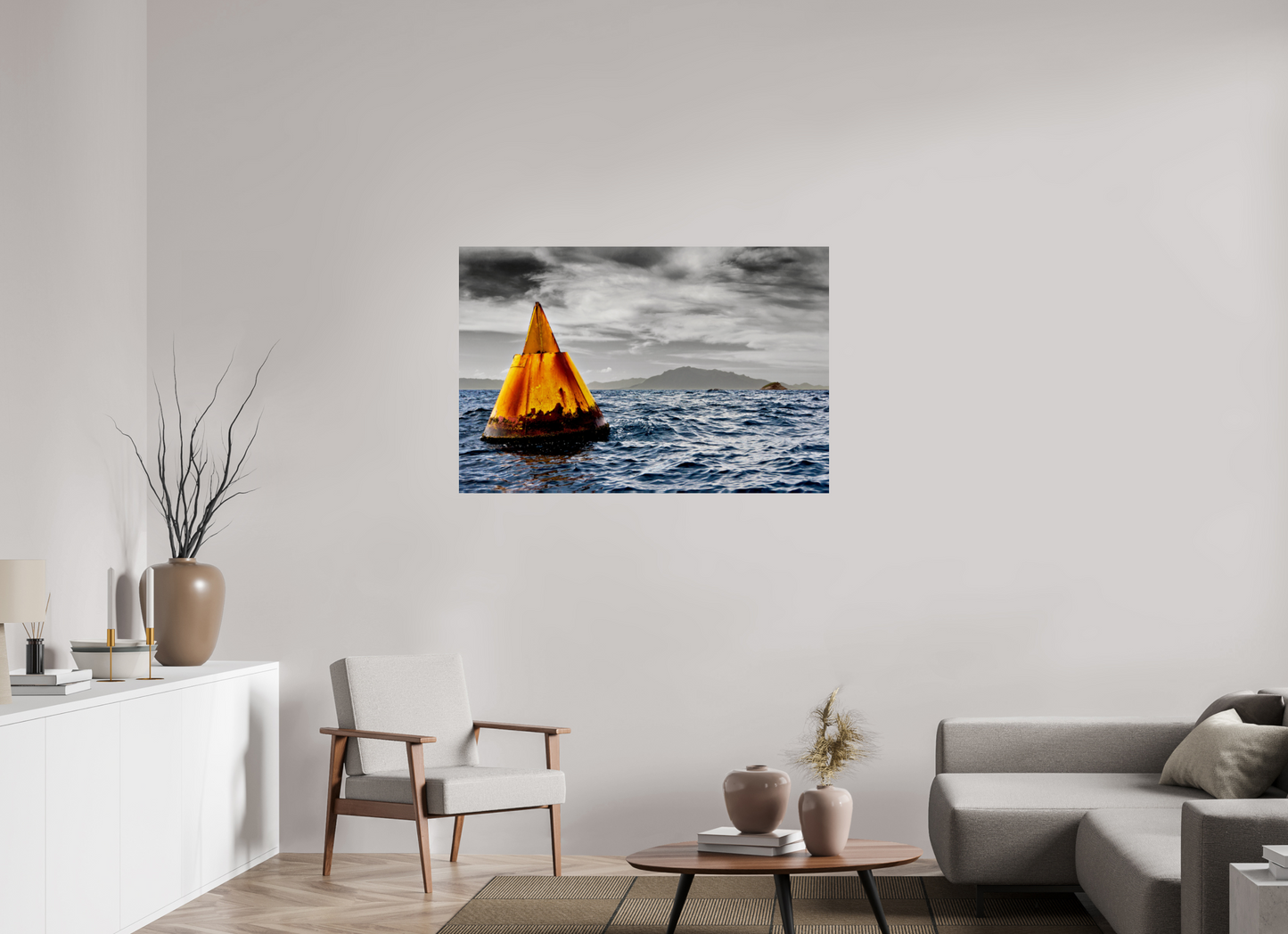 120 x 80 cm, Fine Art Print auf Alu-Dibond ohne Aufhang Alcatrazes - SP