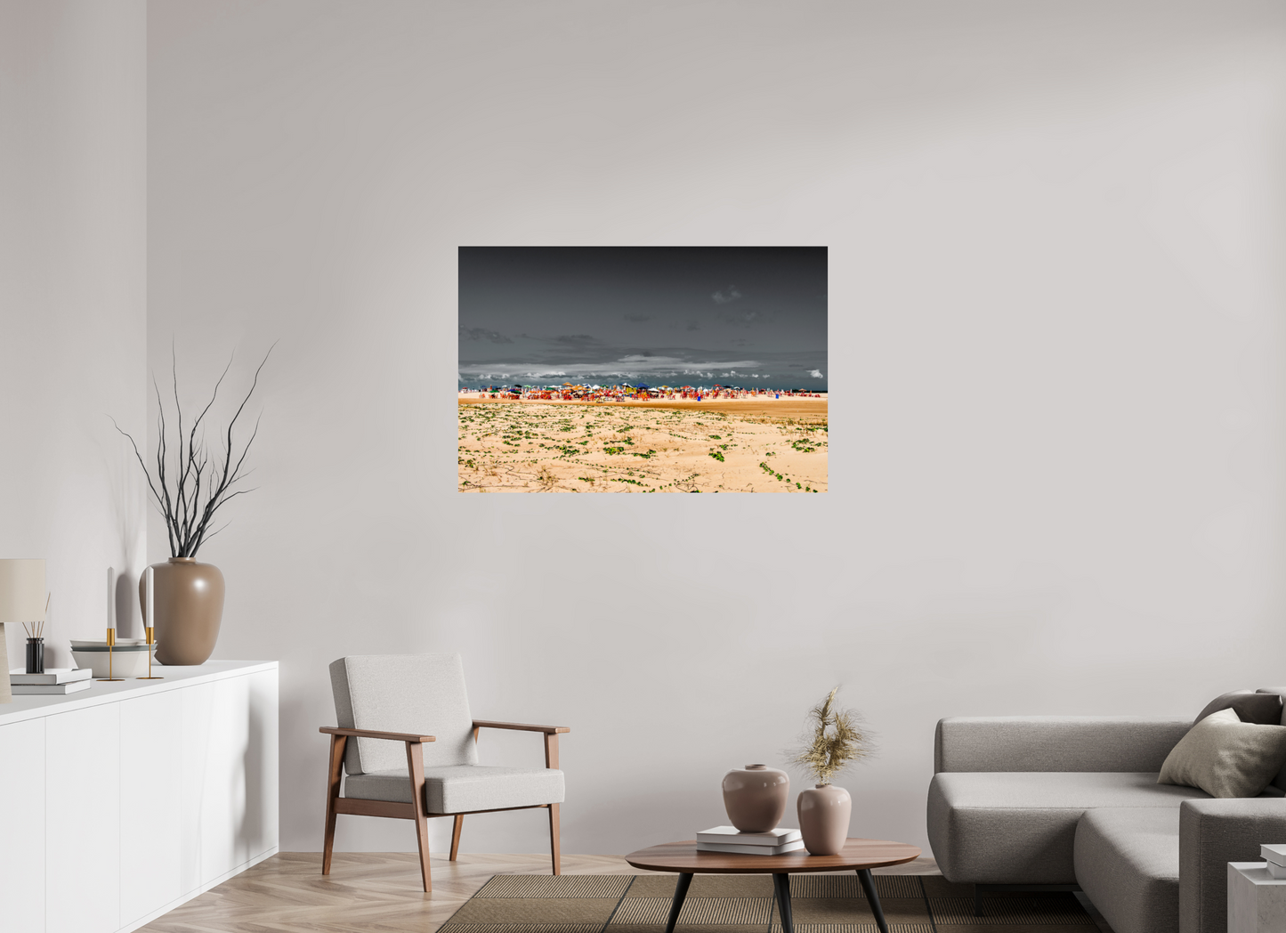 120 x 80 cm, Fine Art Print auf Alu-Dibond ohne Aufhang Praia de Atalaia - Aracajú - SE