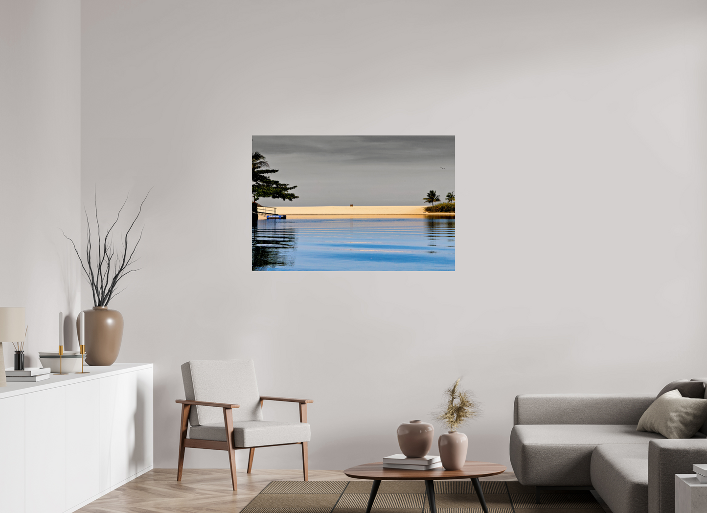 120 x 80 cm, Fine Art Print auf Alu-Dibond ohne Aufhang Barra do Una - São Sebastião - SP