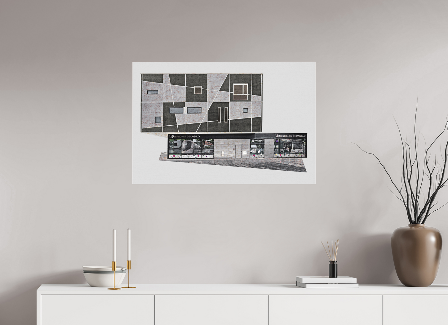 90 x 60 cm, Fine Art Acrylglas Matt Les_lignes