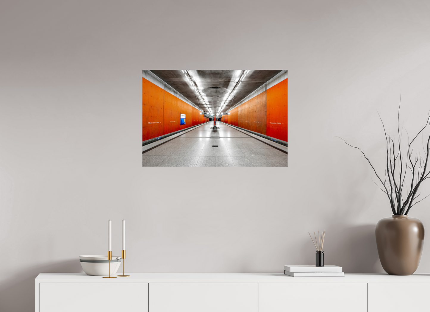 75 x 50 cm, Fine Art Print Metallic Edition Messestadt-West #1 München