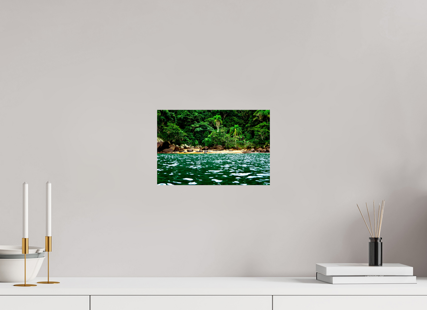 30 x 20 cm, Fine Art Print auf Alu-Dibond ohne Aufhang Costa de Ubatuba - Ubatuba - SP