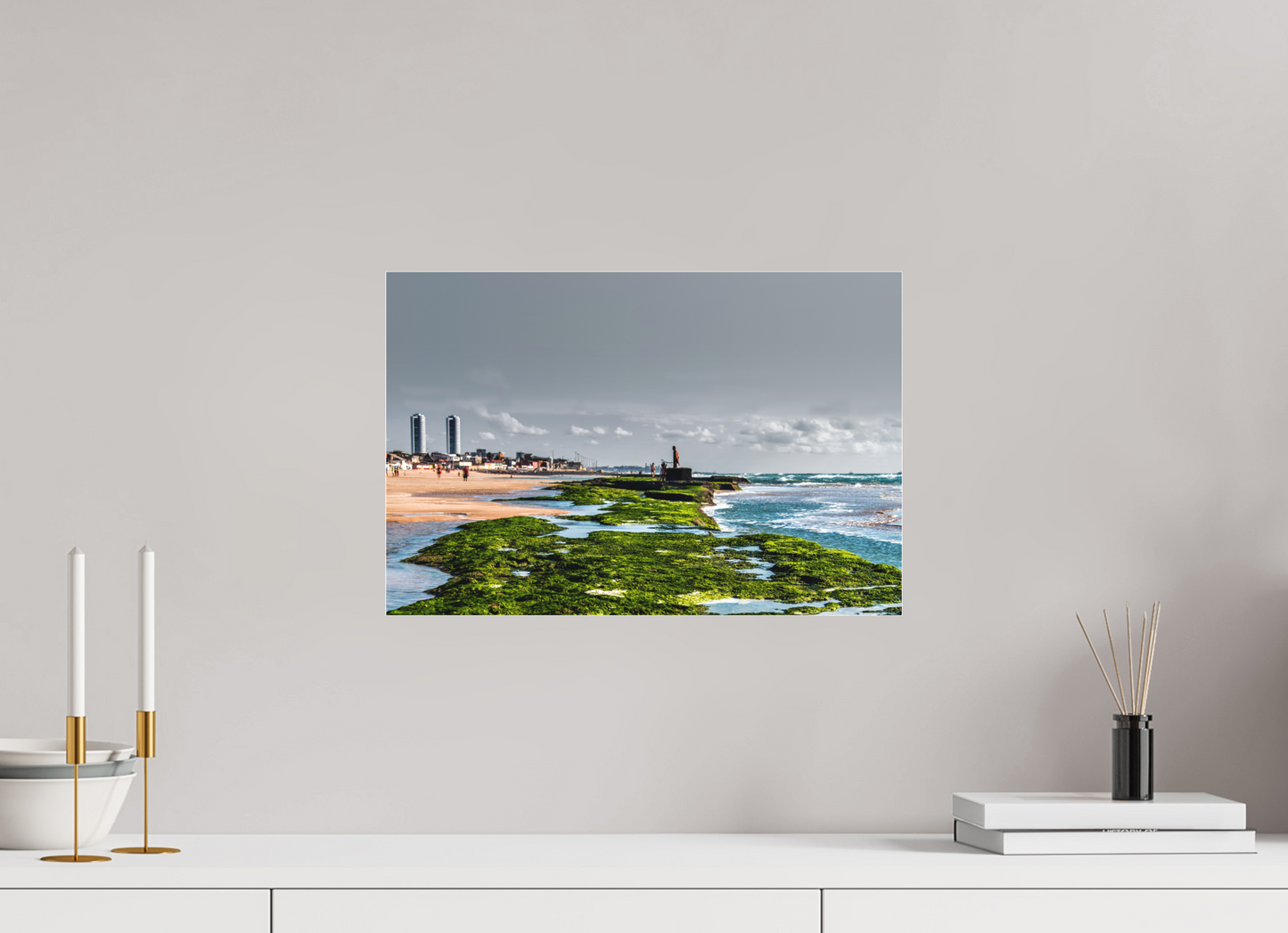 45 x 30 cm, Fine Art Acrylglas Matt Praia do Pina - Recife - PE