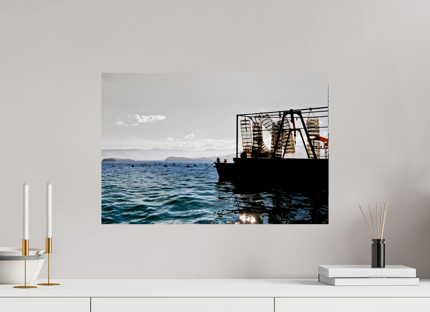 60 x 40 cm, Fine Art Print auf Alu-Dibond ohne Aufhang Ilha das Couves - Picinguaba - SP