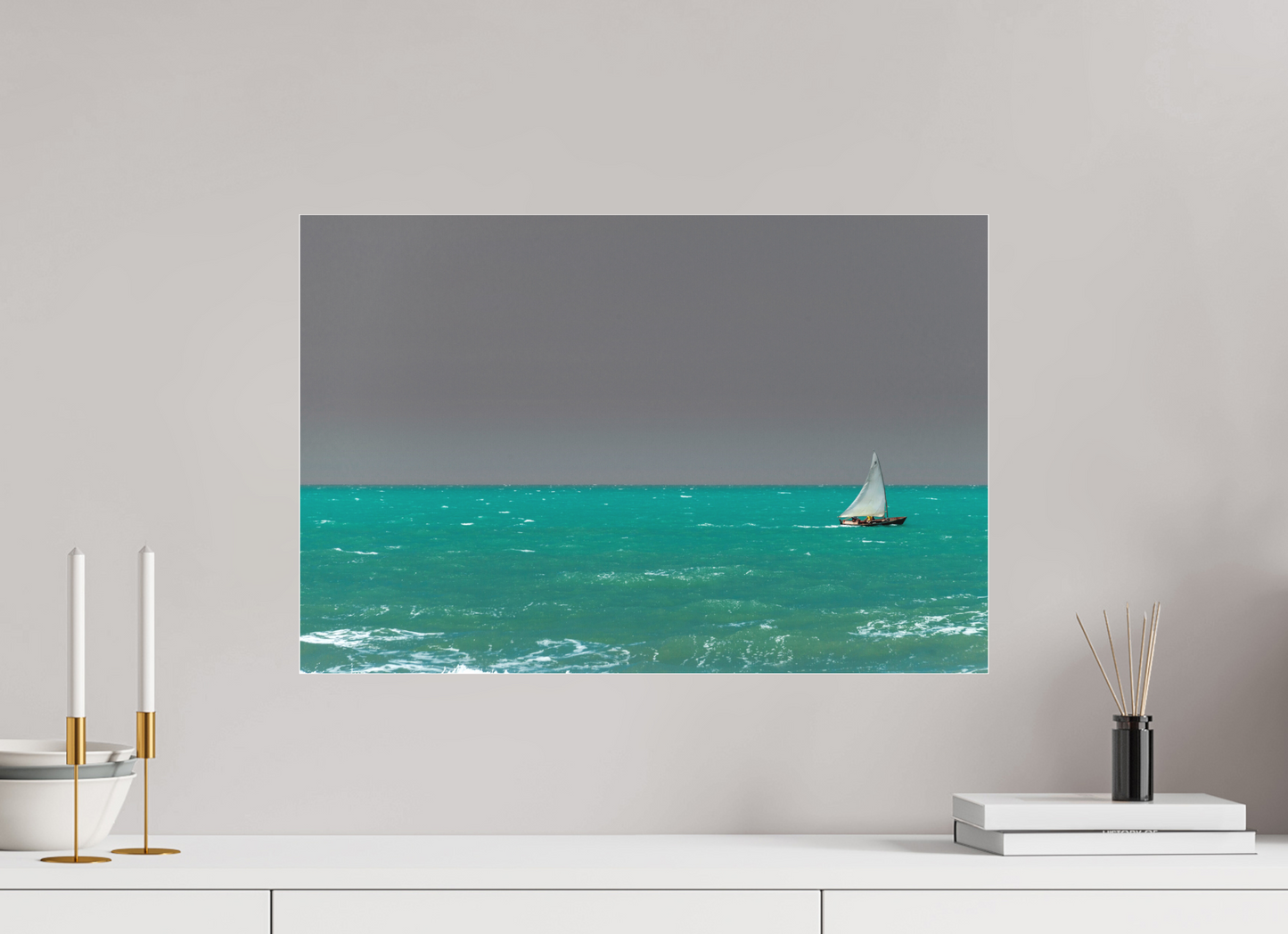 60 x 40 cm, Fine Art Acrylglas Matt Praia do Rosado - Porto do Mangue - RN