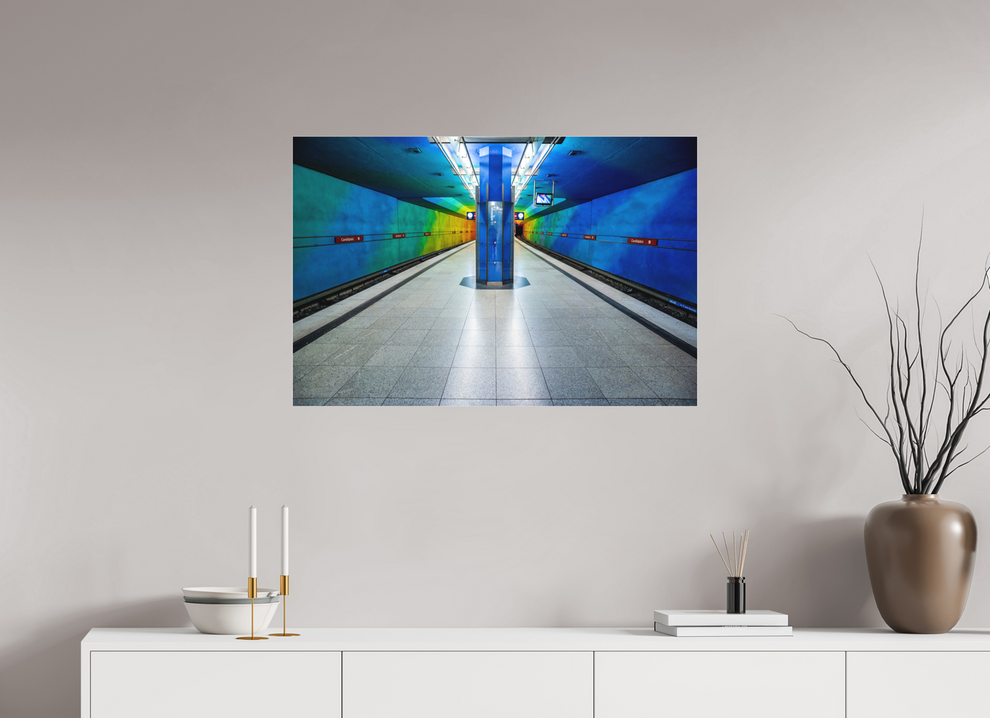 90 x 60 cm, Fine Art Acrylglas Matt Candidplatz #4 München