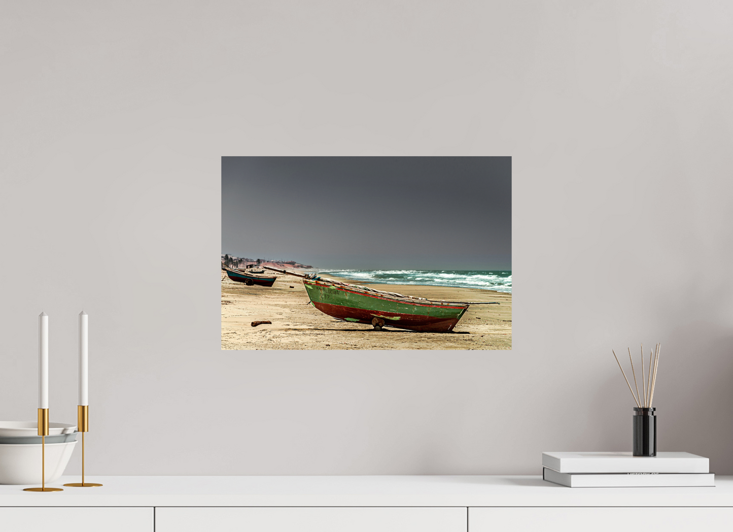 45 x 30 cm, Fine Art Print auf Alu-Dibond ohne Aufhang Praia do Rosado -Porto do Mangue - RN