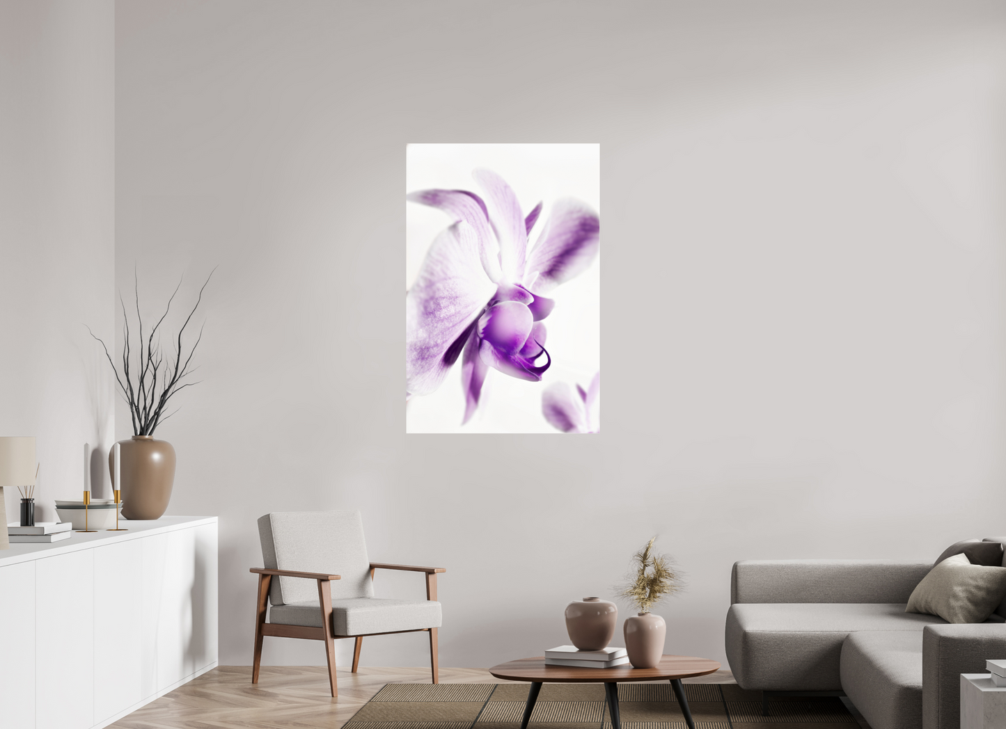 80 x 120 cm, Glänzender Foto-Abzug Acrylglas Phalaenopsis-03