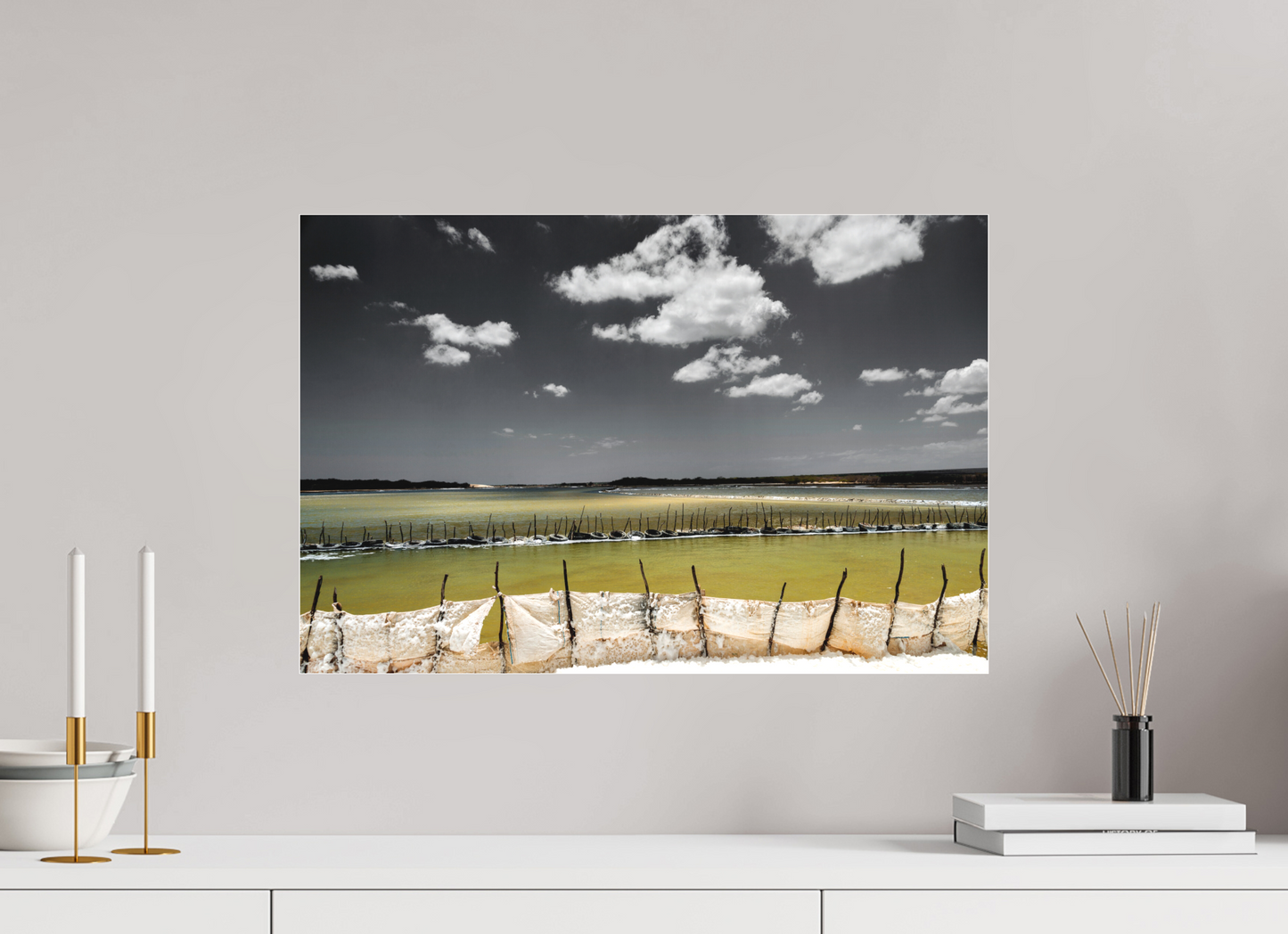 60 x 40 cm, Fine Art Acrylglas Matt Benfica - Areia Branca - RN