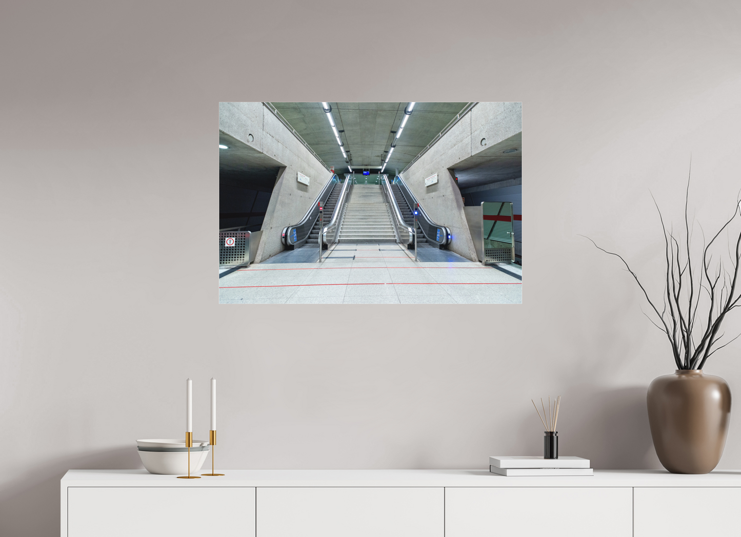 90 x 60 cm, Fine Art Acrylglas Matt Messestadt-Ost #2