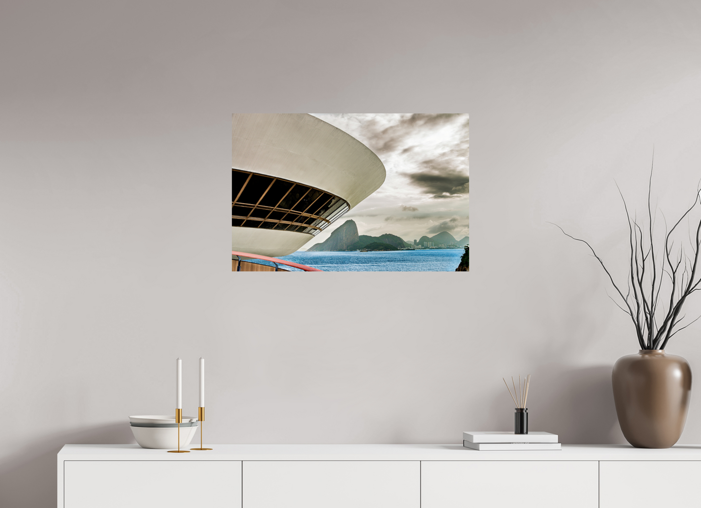 75 x 50 cm, Fine Art Print auf Alu-Dibond ohne Aufhang Niterói - Rio de Janeiro - RJ