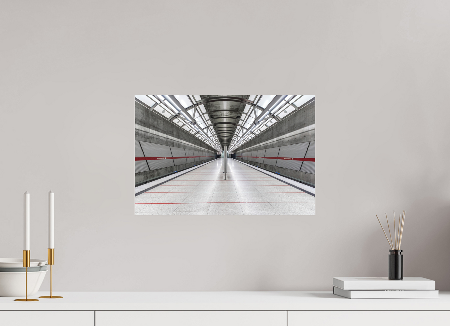 45 x 30 cm, Fine Art Acrylglas Matt Messestadt-Ost #3 München