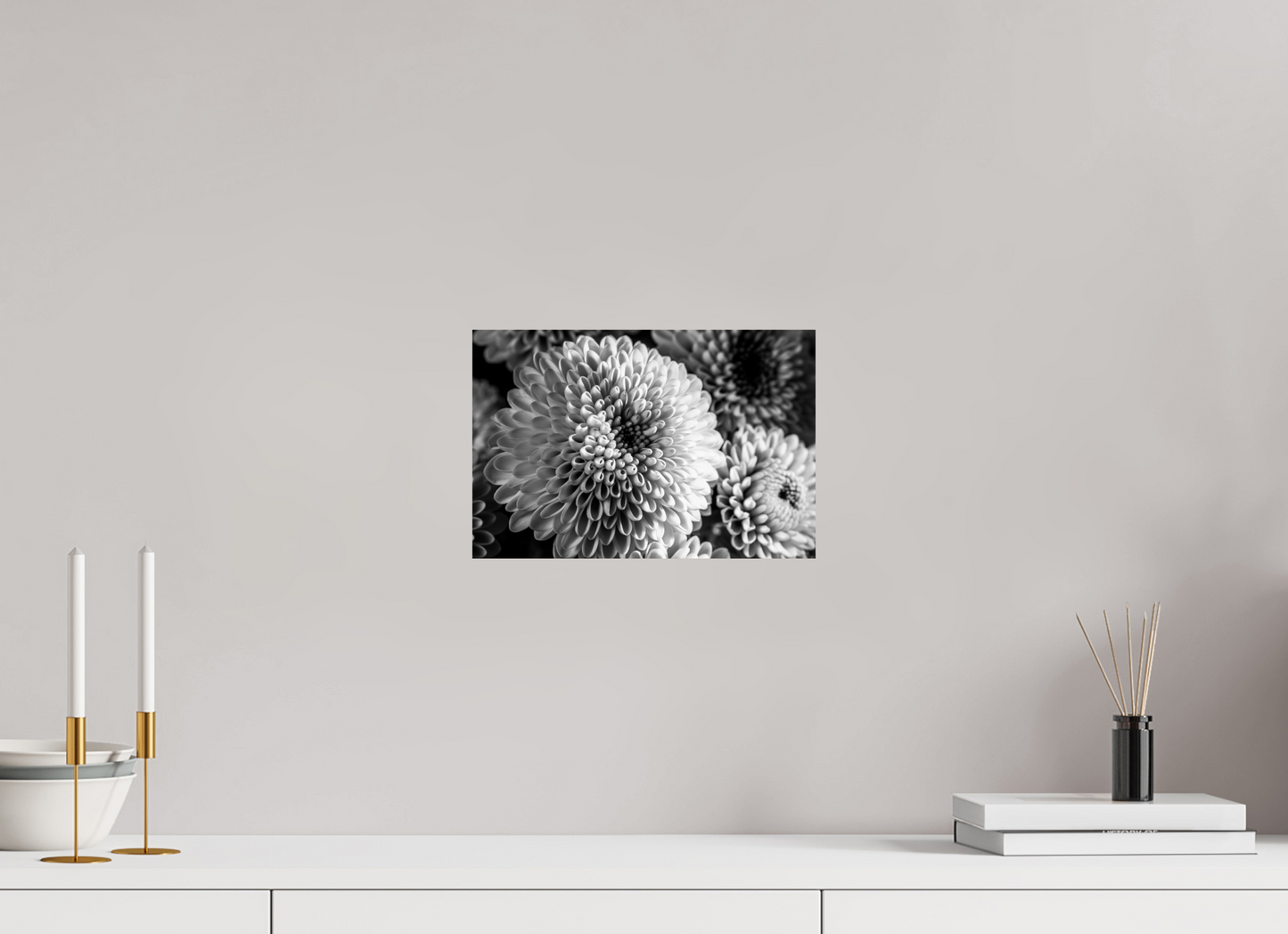 30 x 20 cm, ChromaLuxe HD Metal Print Chrysanthemen-02