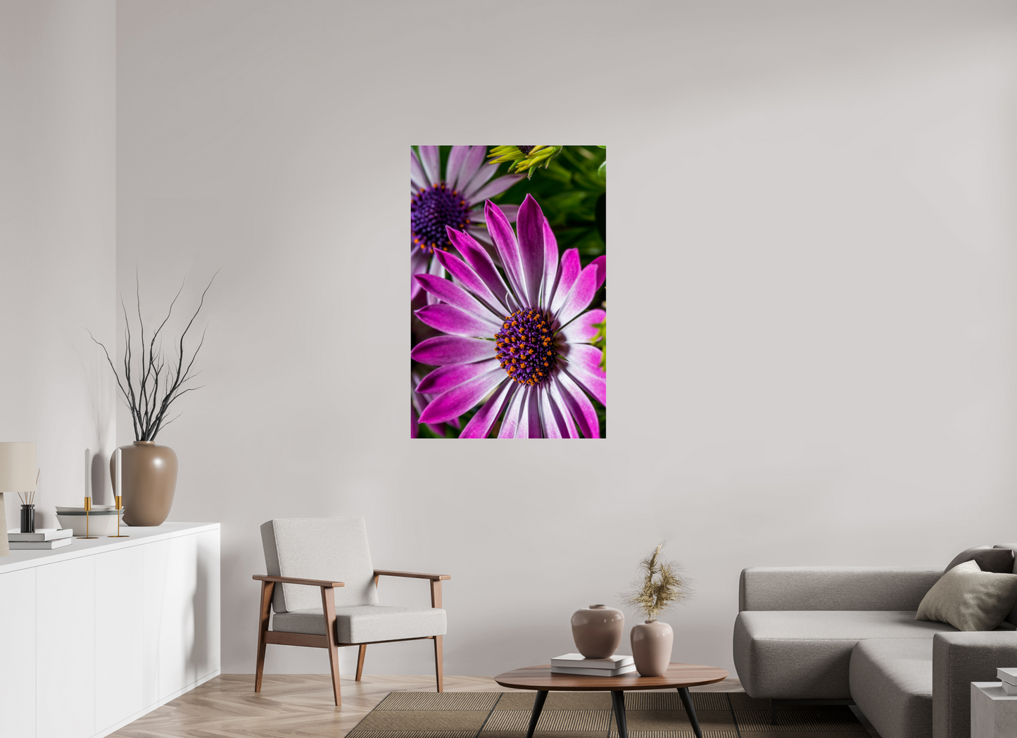 80 x 120 cm, Glänzender Foto-Abzug Acrylglas Kapmargerite_01