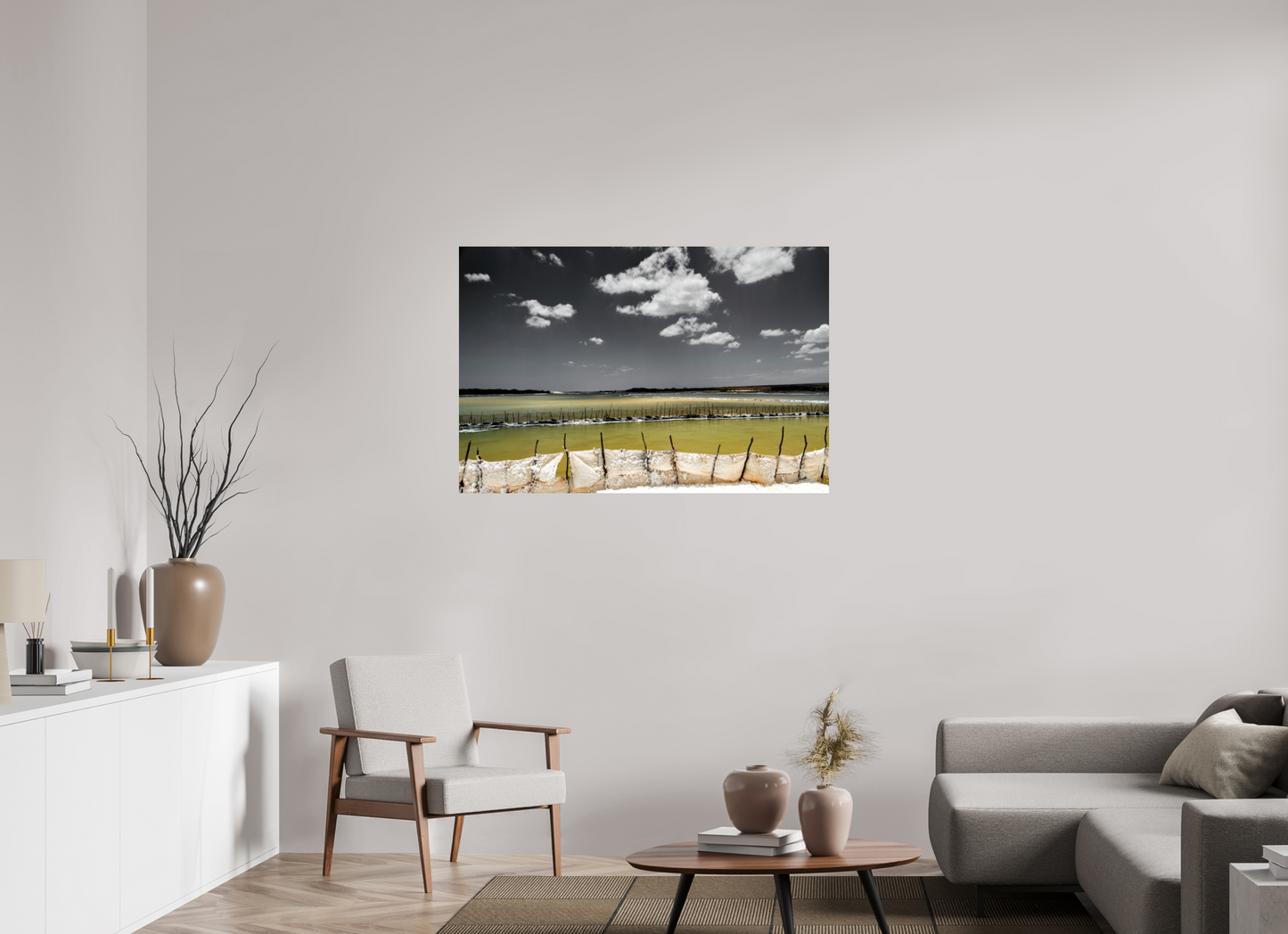 120 x 80 cm, Fine Art Print auf Alu-Dibond ohne Aufhang Benfica - Areia Branca - RN