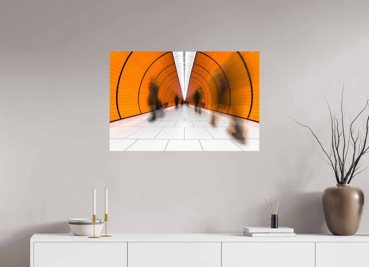 90 x 60 cm, Fine Art Print Metallic Edition Marienplatz #1 München