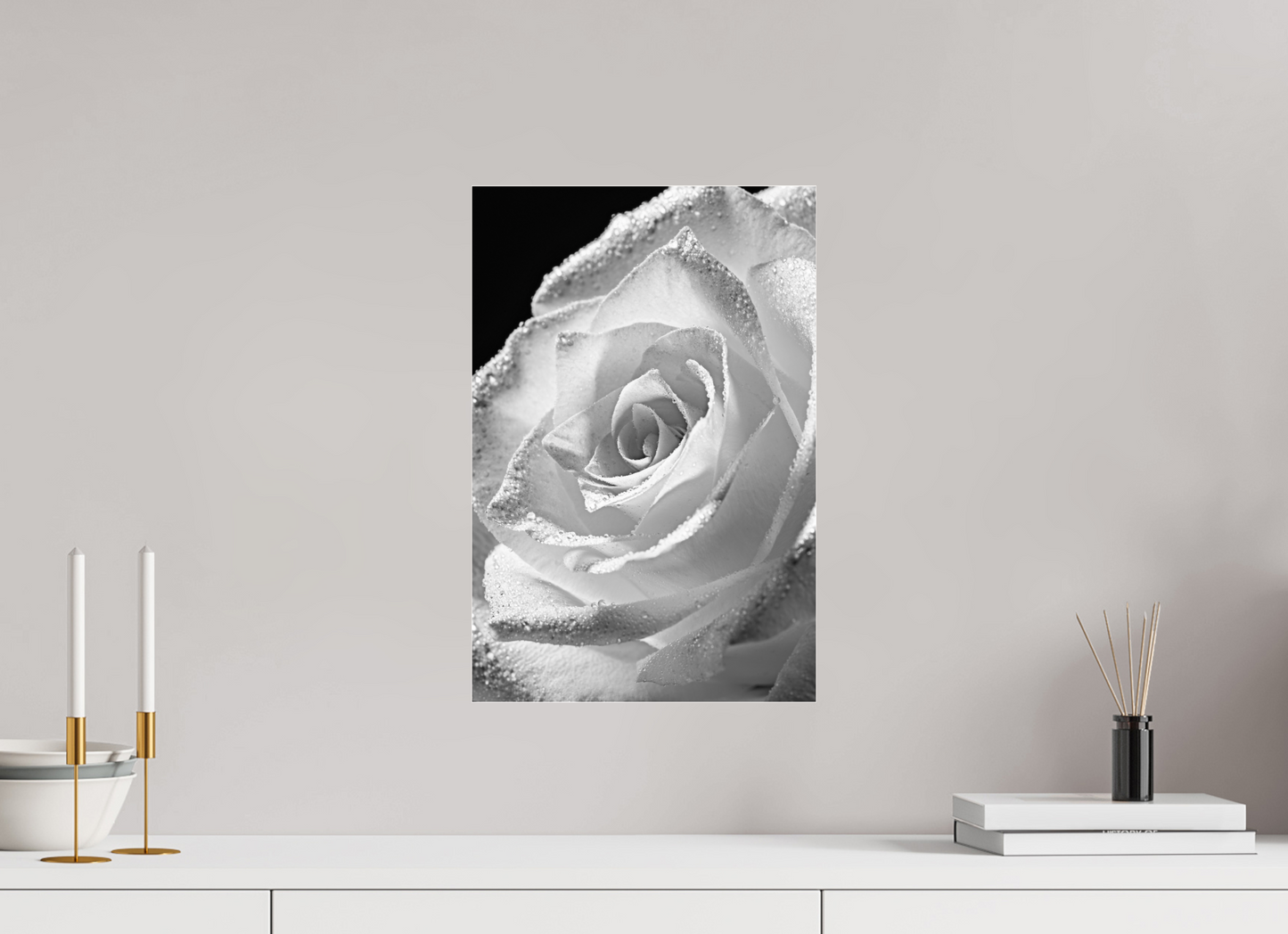 30 x 45 cm, Glänzender Foto-Abzug Acrylglas Rose_06