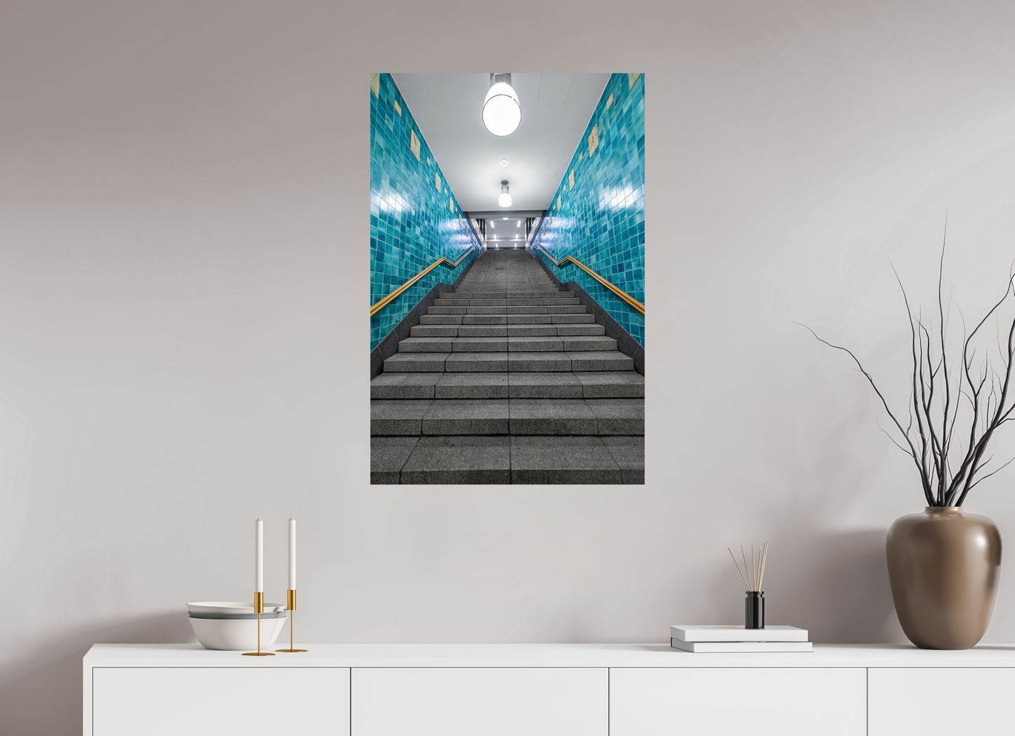 60 x 90 cm, Fine Art Print Metallic Edition Sierichstrasse #5 Hamburg
