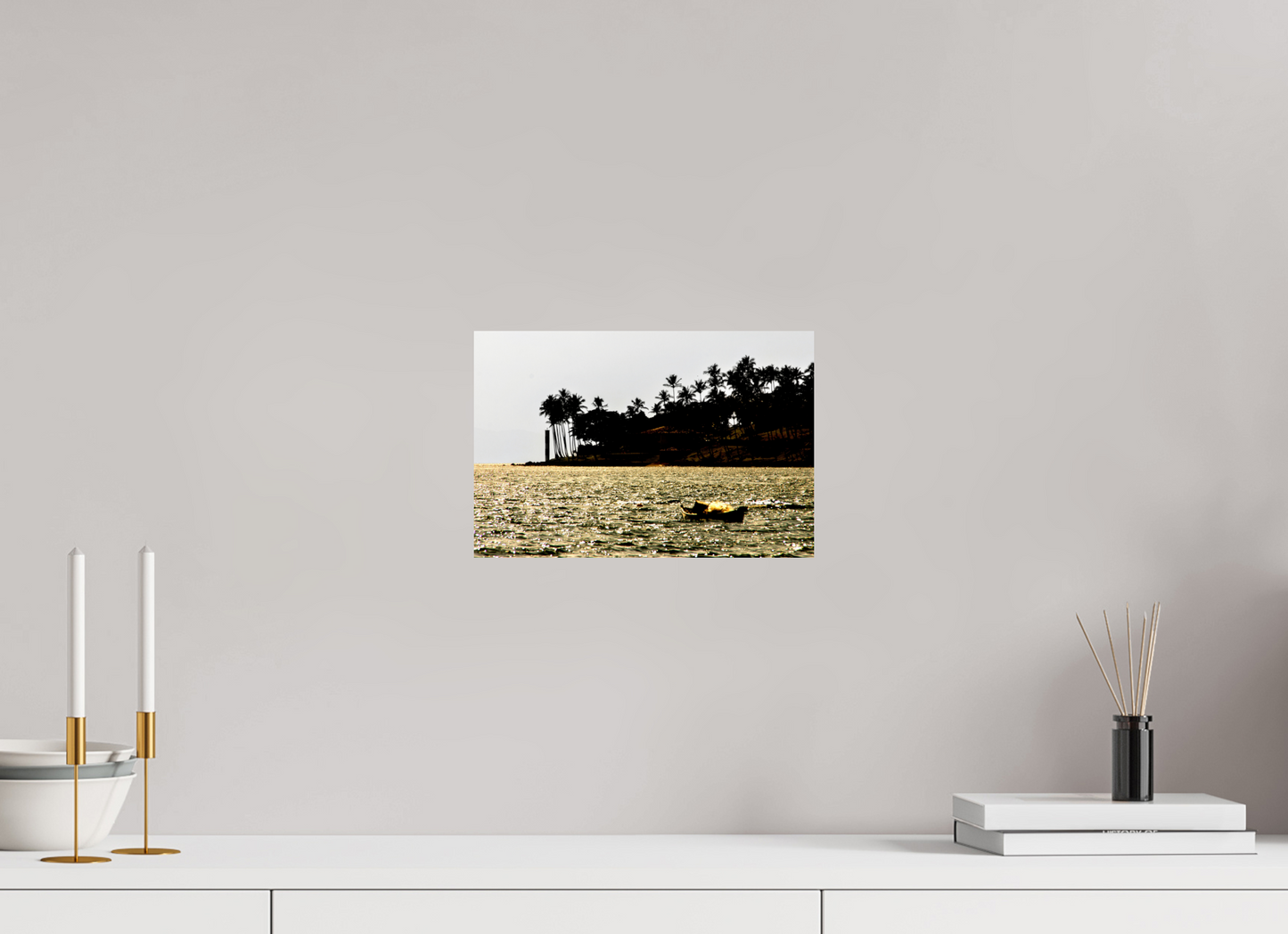 30 x 20 cm, Fine Art Print auf Alu-Dibond ohne Aufhang Ponta das Canas - Ilhabela - SP