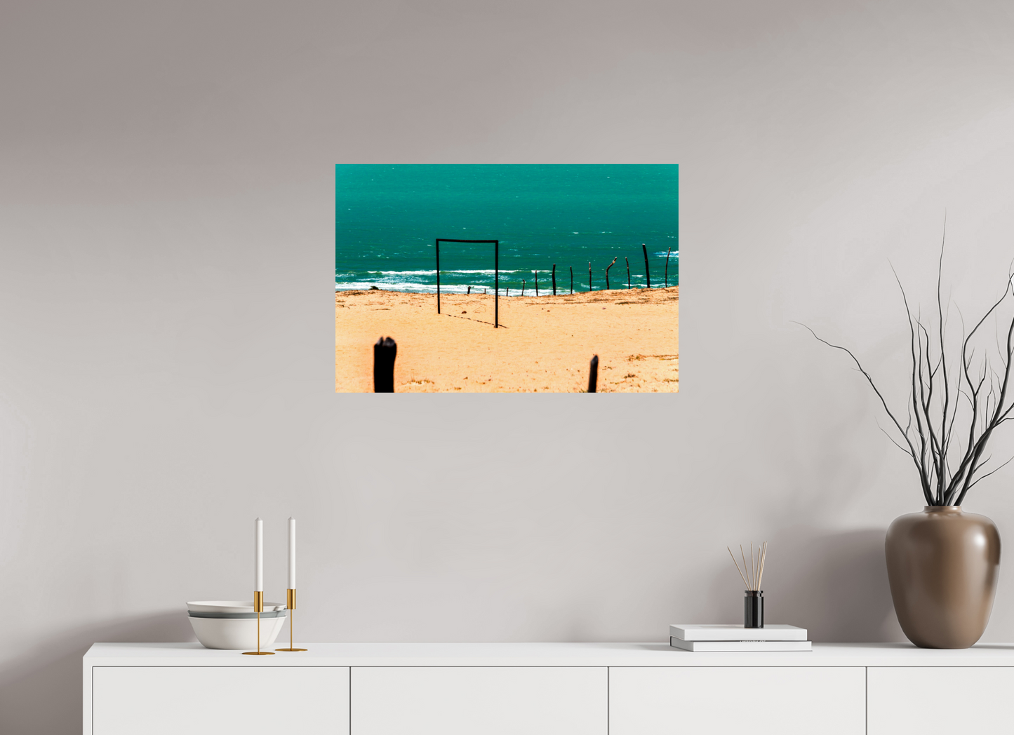 75 x 50 cm, Fine Art Print auf Alu-Dibond ohne Aufhang Ponta do Mel - Areia Branca - RN #2