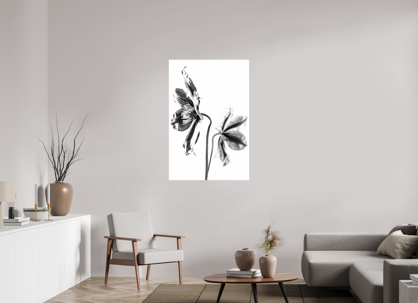 80 x 120 cm, Fine Art Print Baryta auf Alu-Dibond Clematis-02
