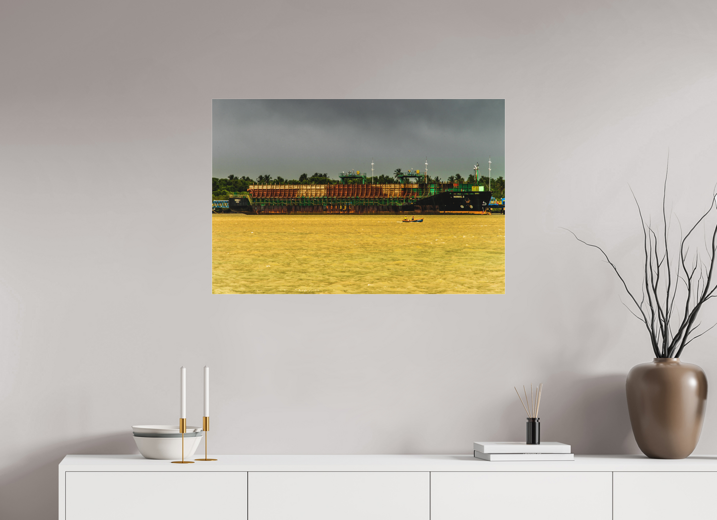 90 x 60 cm, Fine Art Acrylglas Matt Barra de Caravelas - Caravelas - BA