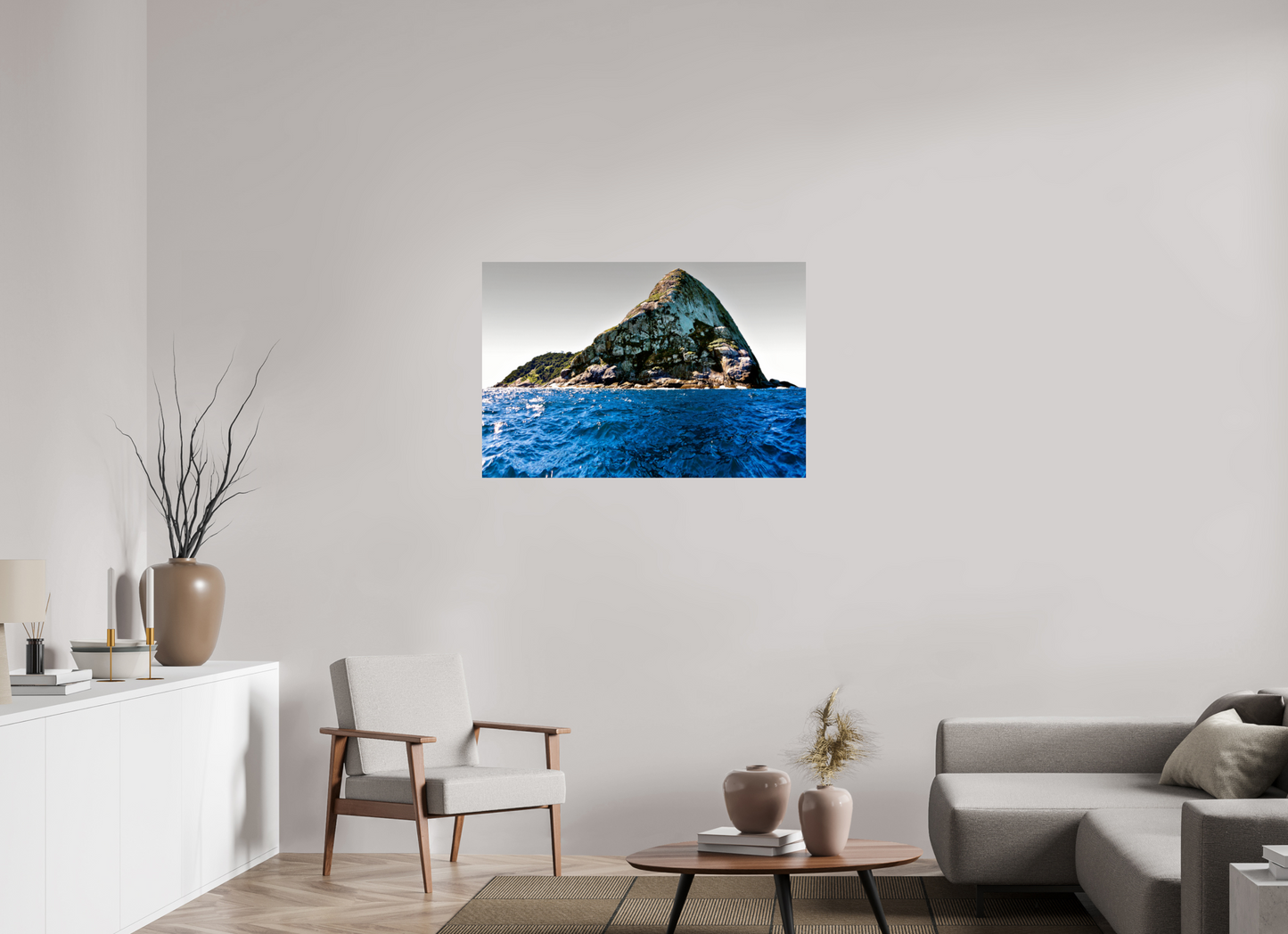 105 x 70 cm, Fine Art Print auf Alu-Dibond ohne Aufhang Ilha Queimada Grande - Peruíbe - SP