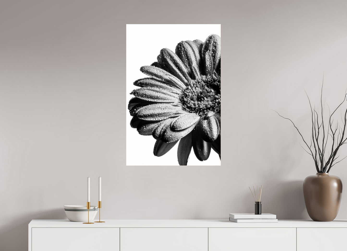 60 x 90 cm, Glänzender Foto-Abzug Acrylglas Gerbera_06