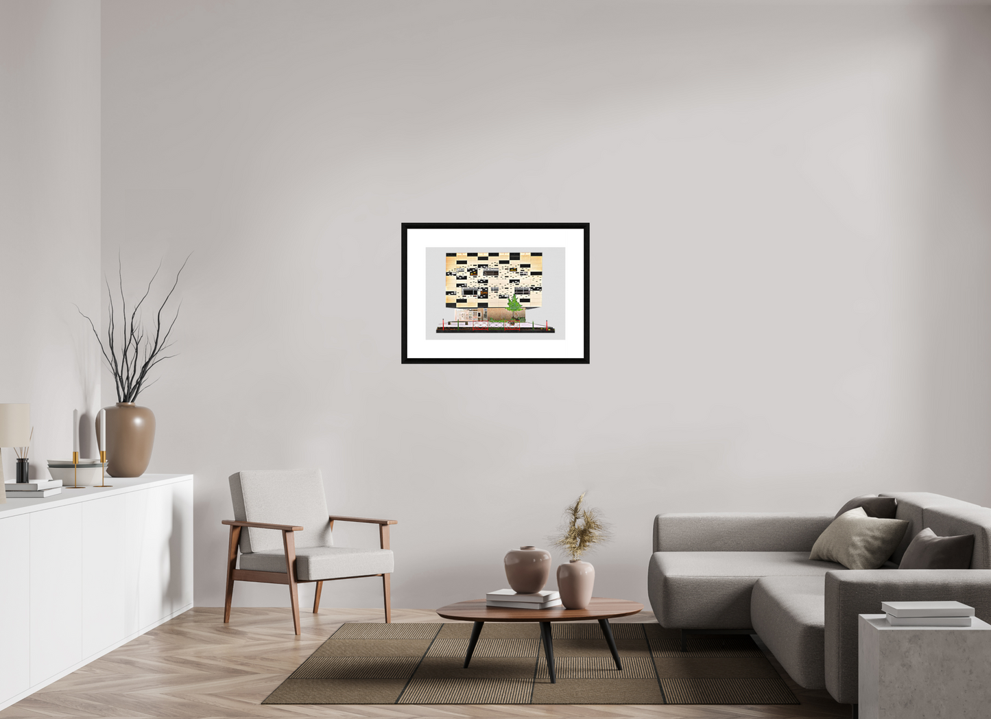 75 x 50 cm, Le Havre _ Framed _Passepartout_Photo Silk Baryta Hahnemuehle Primaire
