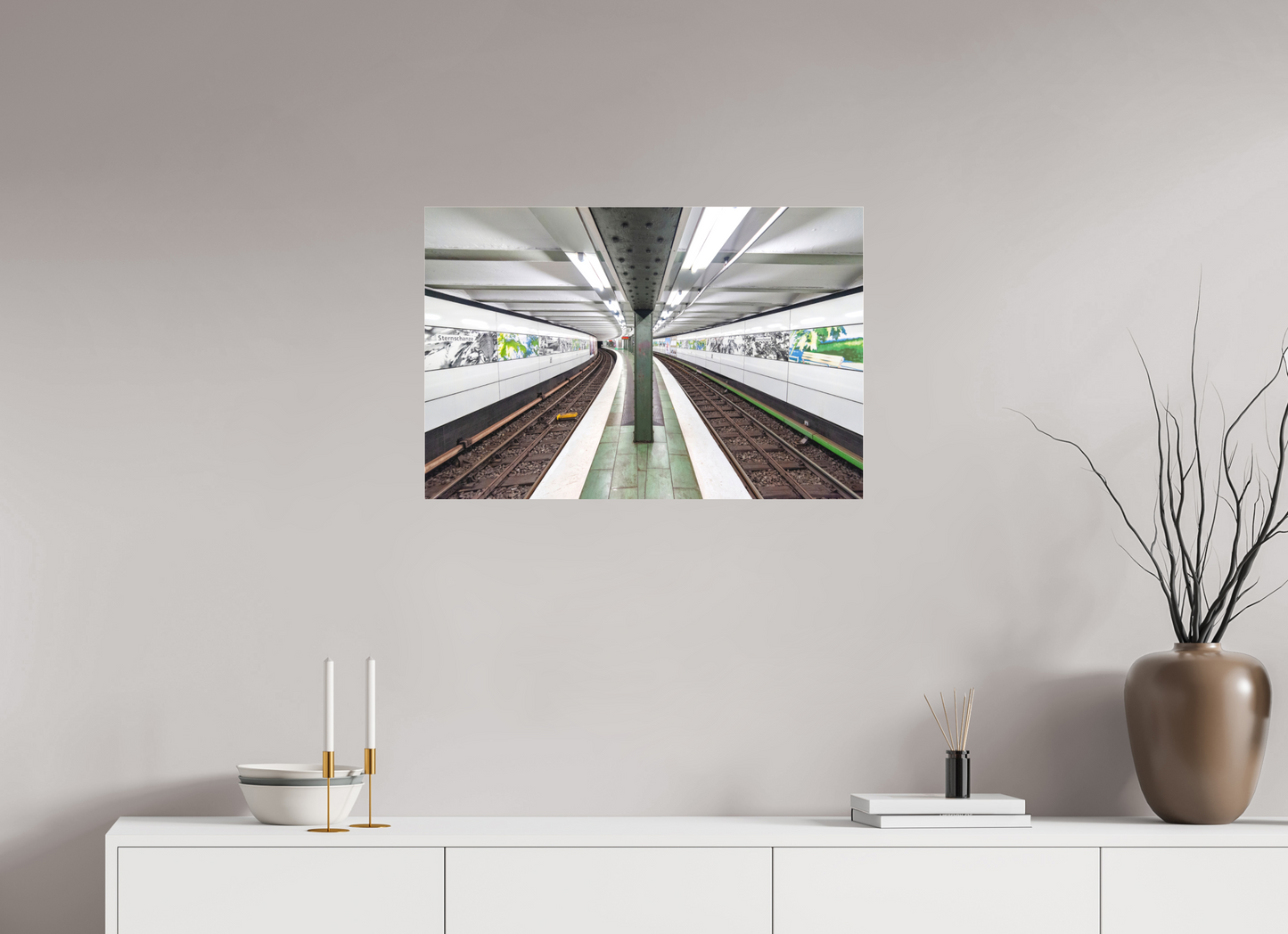 75 x 50 cm, Fine Art Acrylglas Matt Sternchanze #1 Hamburg