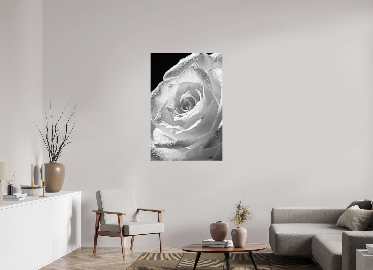 80 x 120 cm, ChromaLuxe HD Metal Print Rose_06