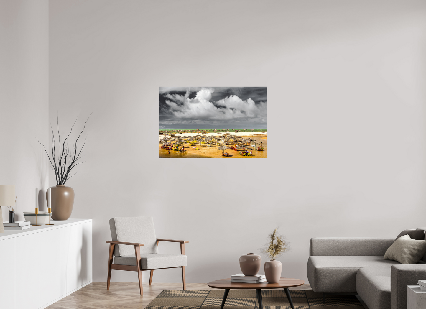 105 x 70 cm, Fine Art Print auf Alu-Dibond ohne Aufhang Praia Bela - Pitimbu - PB