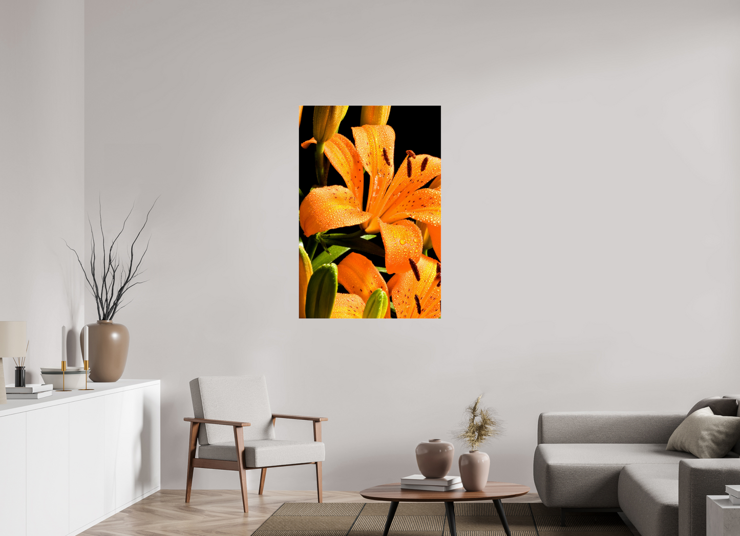 80 x 120 cm, Glänzender Foto-Abzug Acrylglas Lilie_08