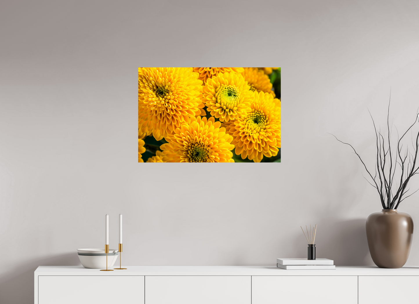 75 x 50 cm, Fine Art Print Baryta auf Alu-Dibond Chrysanthemen-06
