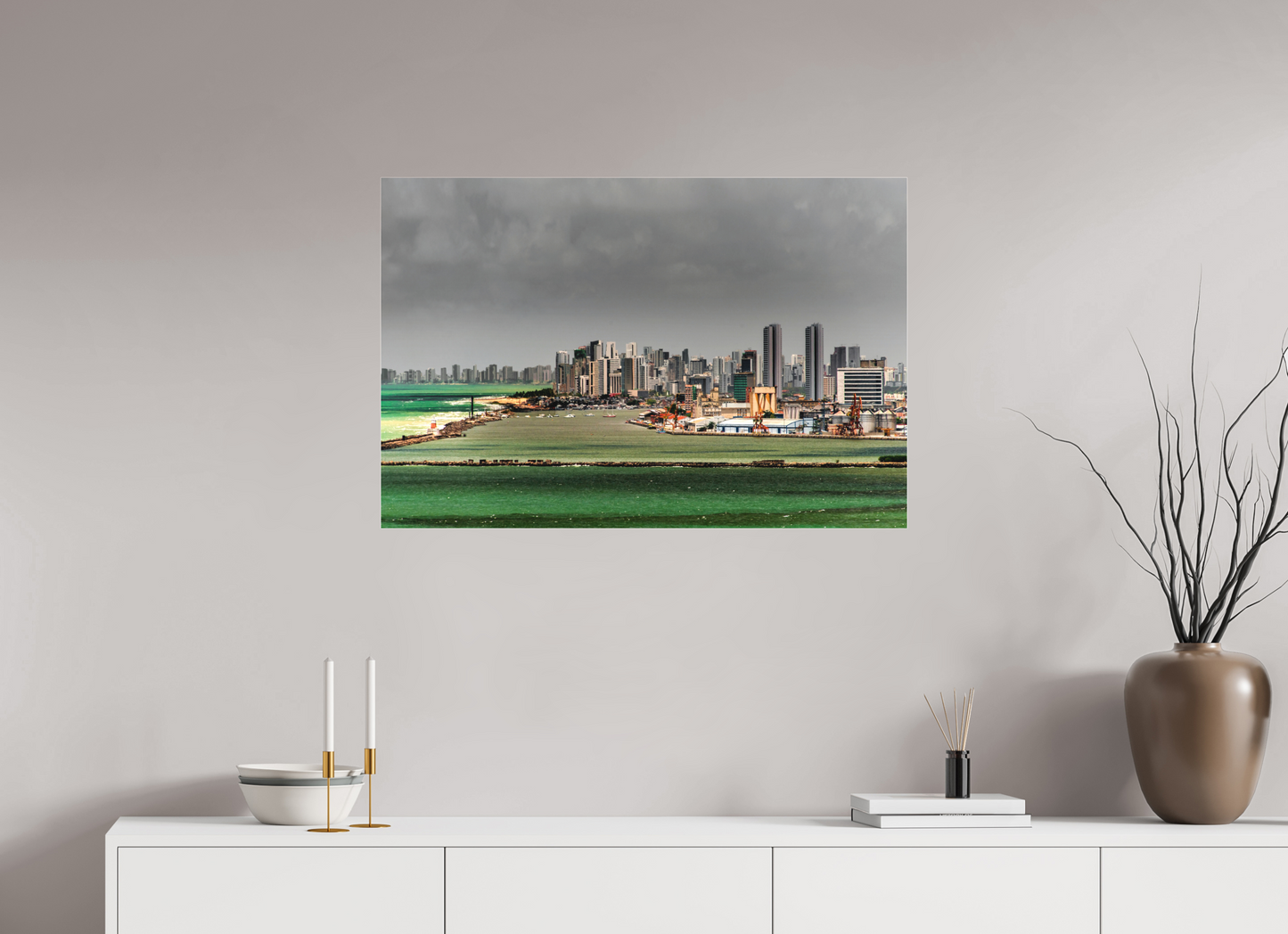 90 x 60 cm, Fine Art Acrylglas Matt Alto da Sé - Olinda - PE