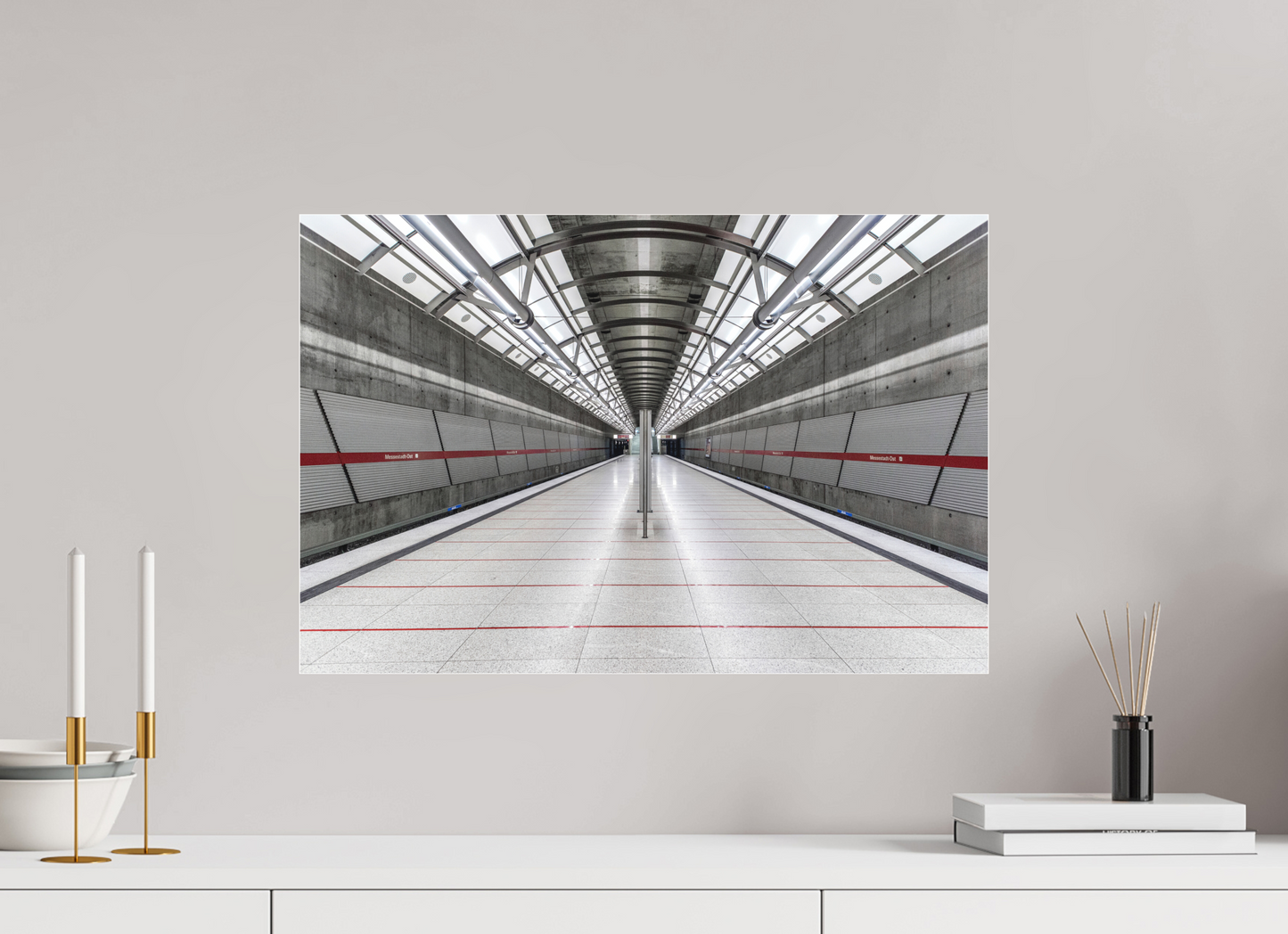 60 x 40 cm, Fine Art Acrylglas Matt Messestadt-Ost #3 München