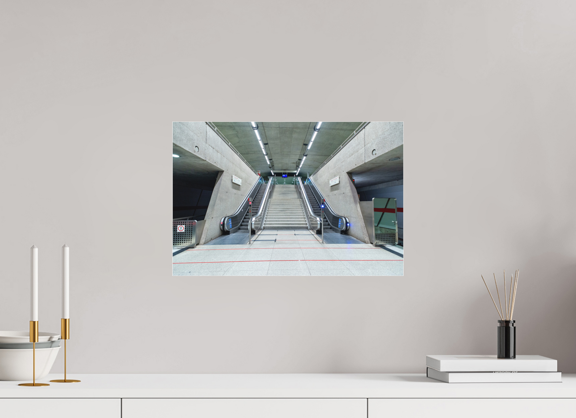 45 x 30 cm, Fine Art Acrylglas Matt Messestadt-Ost #2