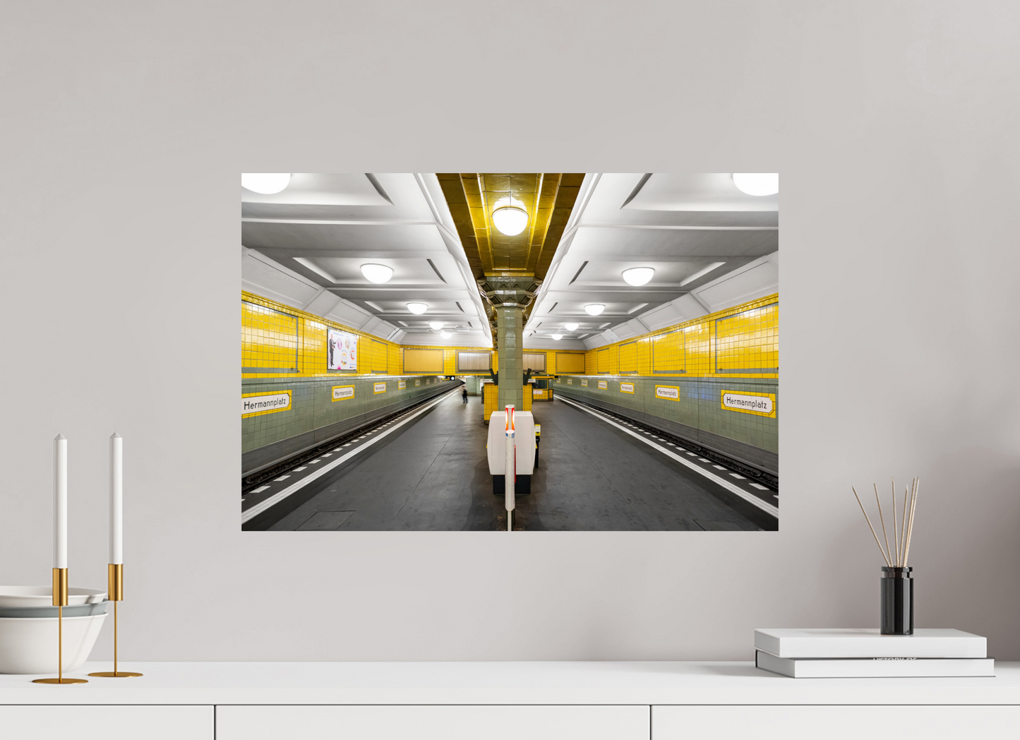 60 x 40 cm, Fine Art Print Metallic Edition Hermannsplatz #3 Berlin