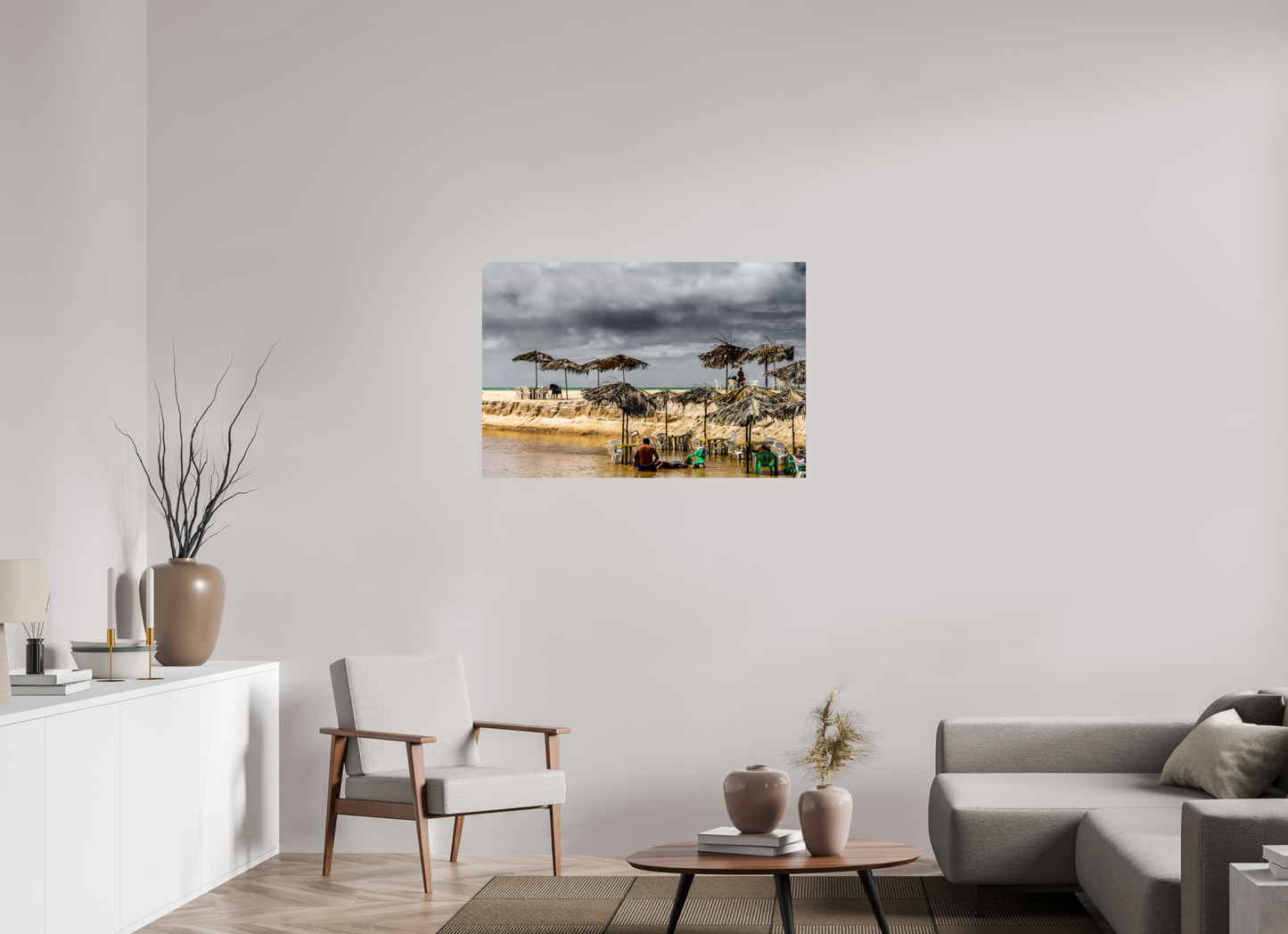 105 x 70 cm, Fine Art Print auf Alu-Dibond ohne Aufhang Praia Bela - Pitimbu - PB #2