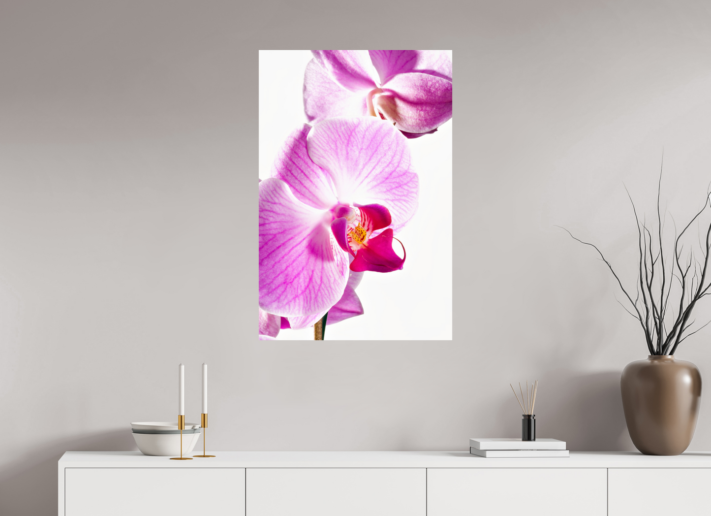 60 x 90 cm, ChromaLuxe HD Metal Print Phalaenopsis-01